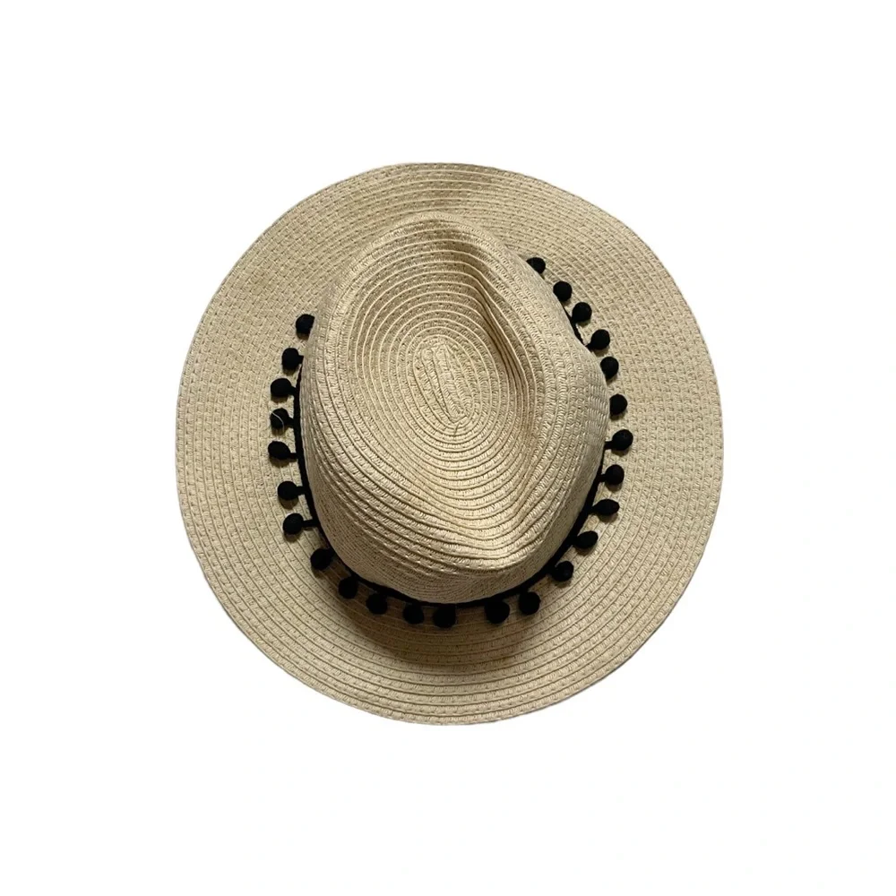 Sole Society 100% Paper Straw Boho Summer Preppy Vacation Beach Casual Hat